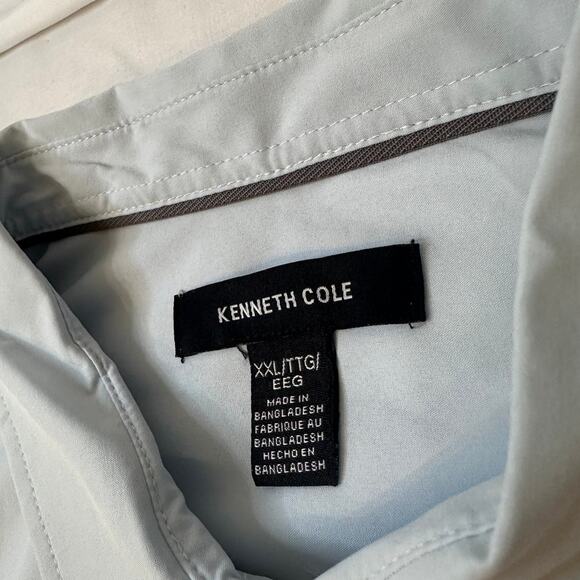 Kenneth Cole Men's Light Blue Button-Down NWT Size XXL - Picture 3 of 5